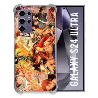 Cokitec Versterkte hoes voor Samsung Galaxy S24 Ultra Manga One Piece Nakama