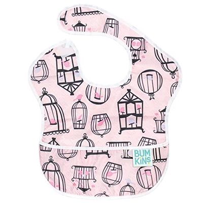 Hippychick Bumkins Super Bib - Cage aux Oiseaux - Rose