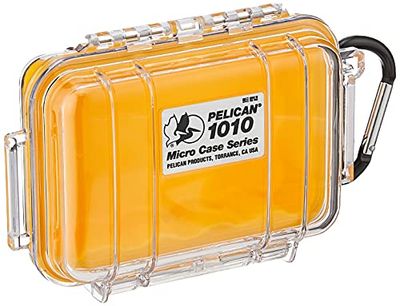 Pelican 1010 Microcro CASE YELLOW WITH CLEAR LID