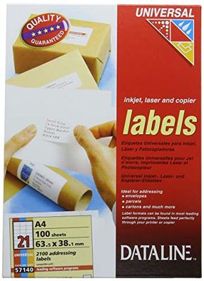 Esselte 57140 Label - White (Pack of 2100)