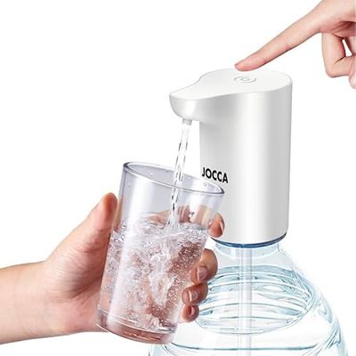 JOCCA - Water Dispenser for Carafes/Rechargeable/Water Pump/Water Distributor/Automatic/Carafes, Bottles/USB Charging/Duration of more than 35 days, 6 carafes/Lightweight