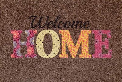 oKu-Tex Felpudo, poliamida, welcome Home, 40 x 60 cm