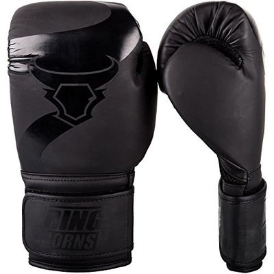 Ringhorns Charger Luvas de boxe, unissexo para adulto, preto/preto, 14oz