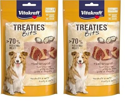 Treaties Bits Liver Sausage,120g,Dog (Lot de 2)