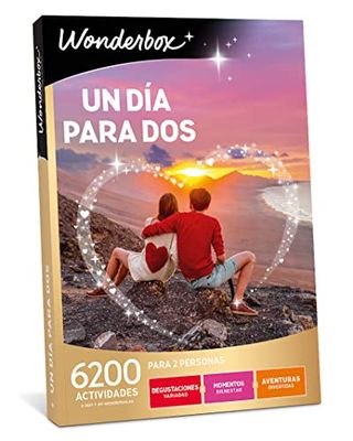 WONDERBOX Para Mãe - Caixa de presente de um dia para dois - pacote experiências para oferecer 2 pessoas, explorar novos territórios, graças à comida e relaxamento, presentes originais para casais.