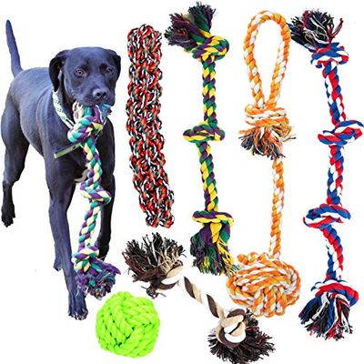 Youngever 6-pack Groot Hondenspeelgoed, Honden Touw Speelgoed voor Middelgrote tot Grote Honden