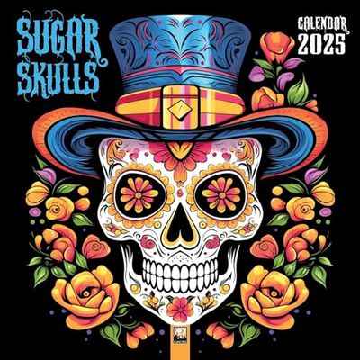 Sugar Skulls Wall Calendar 2025 (Art Calendar)
