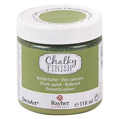 Rayher Hobby Chalky Finish 38867452 Colore in Gesso Chalky Finish, 118 ml, Verde (Avocado)