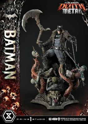 Prime 1 Studio Dark Knights: Metal Statuetta 1/3 Death Metal Batman, 105 cm