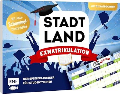 Città, campagna, esmatricolazione – Il classico gioco per studenti universitari. La città definitiva, paese, blocco di giochi di fiume con 52 categorie per procrastinare e hub anti-imbroglio