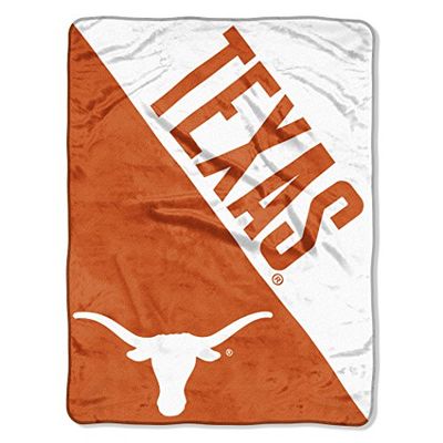 Northwest The Company Texas Longhorns Halftone Micro Raschel Throw Blanket, 46" x 60", Orange