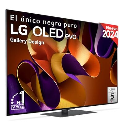 LG OLED65G46LS, 65", OLED EVO* 4K, Serie G4, Smart TV, WebOS24, Procesador a11, Dolby Vision, Dolby Atmos, webOS 24, 3840X2160,TV Gaming, 144 Hz, Negro