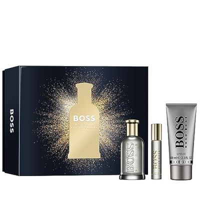 BOSS Hombre Set de regalo de 3 piezas Set de regalo festivo BOSS Bottled Eau de Parfum