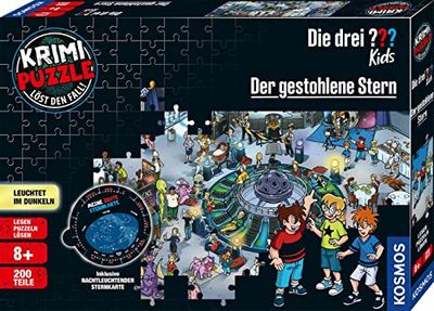 Kosmos 682200-Puzzle tre Bambini-La stella rubata Die drei Kids Puzzle Crime, Colore Nero, 682200
