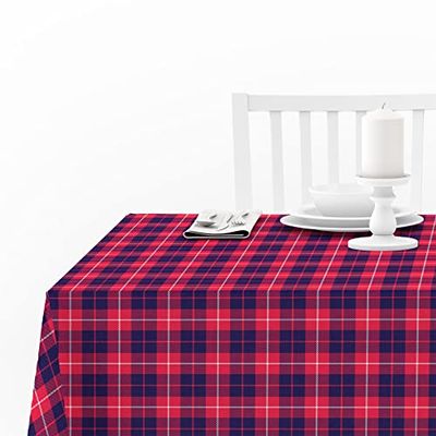 Doge Milano Nappe avec impression numérique, 100% Made in Italy Nappe antidérapante pour salle à manger, lavable et antitache, Noël - modèle Ross, cm 140x140