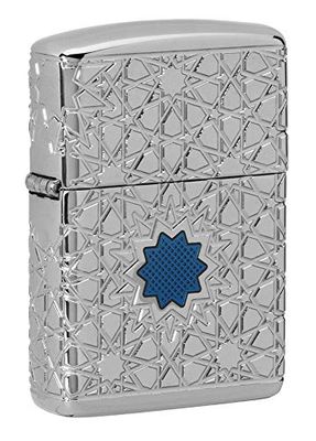 Zippo Lichter, Overige, High Polish Chrome Star, One Size