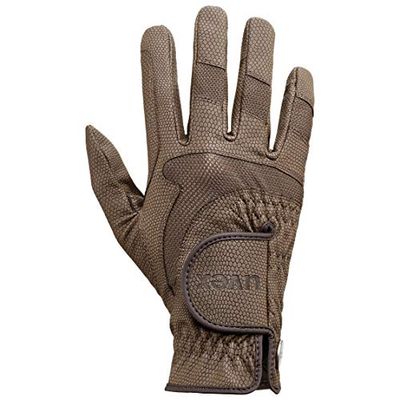 uvex I-performance 2, luva de equitação flexível unissexo, resistente ao desgaste, ventilação ideal, castanho, 9