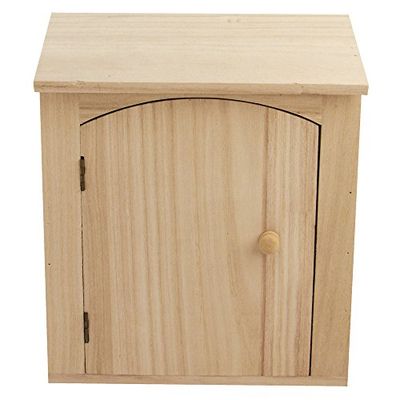 RAYHER 62406000 houten sleutelkastje FSC Mix Credit, 18 x 5 x 22 cm