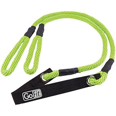 GoFit Cuerda elástica de flexibilidad Muscular, 7.5 pies, Verde