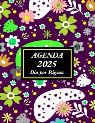 Agenda 2025 Dia por Pagina A4: de Enero 2025 a Diciembre 2025 | Planificador Grande | 365 días | 1 Página = 1 Día | Horario de 07:00 a 21:00 | español