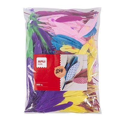 APLI Kids 17445 - Plumas Indio surtidas 500 u. formato MAXI