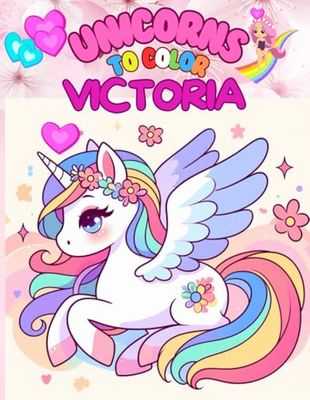 UNICORNS TO COLOR: +50 Images of beautiful unicorns in an enchanted world, for girls, a simple but creative pastime that helps girls to experiment with colours.