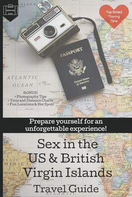 US & British Virgin Islands Travel FAKE Tour Guide Book Wide Lined Notebook: Funny GAG GIFT for Honeymoon Vacation Just Married Bride Groom Holiday