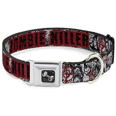 Buckle Down 15 – 66 cm Zombie Killer con impilati Zombies Schizzo Collare Bone, Grande