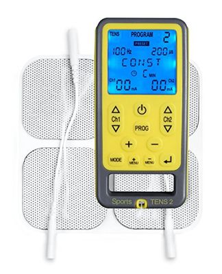 TensCare Sports Tens - Électrostimulateur Musculaire, programmes prédéfinis TENS, EMS, Massage et manuel, Soulagement de la douleur, tonification musculaire et relaxation