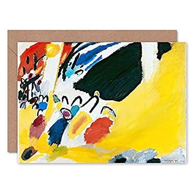 Artery8 Wassily Kandinsky Impression Iii Concert Fine Art Greeting Card Plus Envelope Blank Inside
