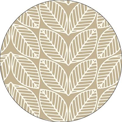 Bonateks, Ronde digitaal bedrukte muismat, antislip onderkant, voor kantoor en thuis, diameter: 22 cm
