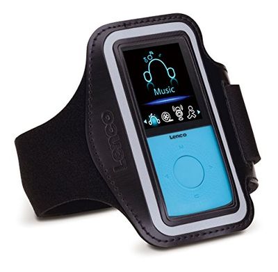 Lenco Podo-153BU - Leitor MP4 de 1,8" (pedómetro, reprodução de micro SD e micro USB, 4 GB) azul