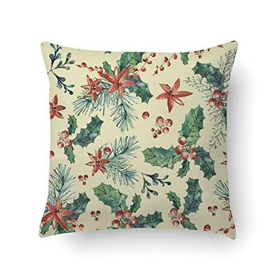 Doge Milano Coussin avec impression numérique, 100% Made in Italy, Coussin de canapé décoratif, amovible et lavable, modèle de Noël - Leonarda, cm 40x40x5