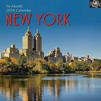 New York Calendrier 2024-16 mois : calendrier original Gifted Stationery [Multilingue] [Calendrier] (calendrier mural)