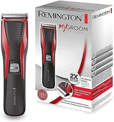 Remington Tondeuse Cheveux [Moteur Pro] My Groom (Lames Acier Inoxydable Auto-Affûtées, Performant, 12 Sabots: 1-23 mm) Tondeuse HC5100