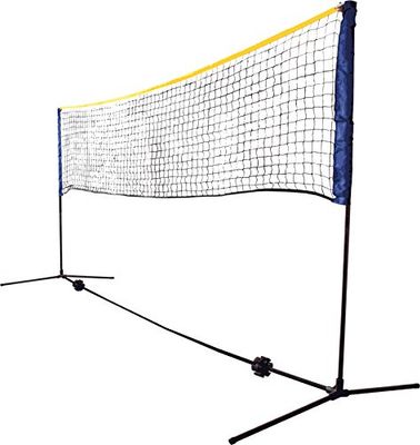 Conjunto de rede Kombi, rede de lazer para badminton, ténis de rua e outros desportos, ajustável em altura de 0,75 m a 1,55 m, largura 3 m