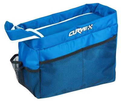 Asiento trasero Organizador Curva azul / negro