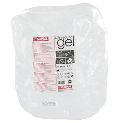 KONIX 33287 Ultrasone gel, transparant, zak van 5 liter, verpakking van 2 stuks