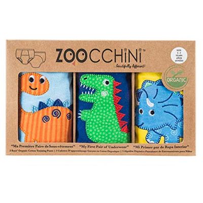 Zoocchini cuecas de aprendizagem jurássico para menino 2-3 anos