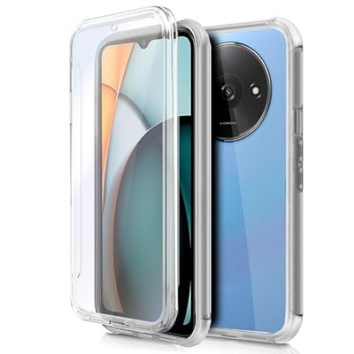 Cool 3D Silicone Case for Xiaomi Redmi A3 (Transparent Front + Back)