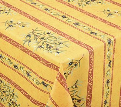 Venilia Côte d'Azur Table Linen Cotton Easy Care Liquid Impermeable Rectangular, 160 x 180 cm