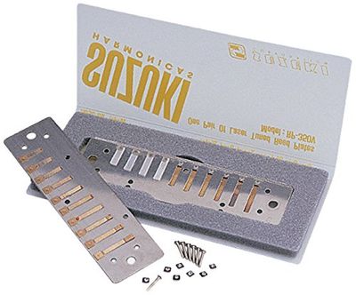 Suzuki RP-350-EB Replacement Reed Plates voor Promaster Valved Harmonica Key of Eb goud