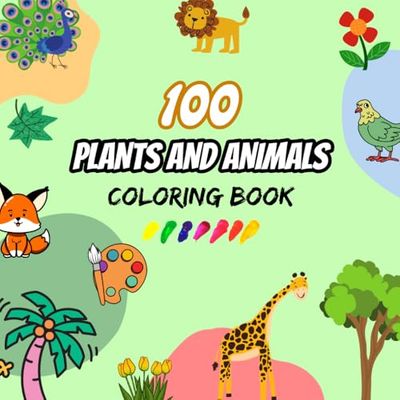 Plants & Animals: A Nature-Inspired Coloring Book
