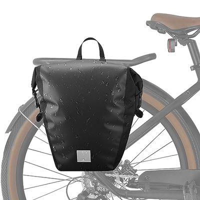 SachsenRAD borsa bici posteriore 3 in 1, borse bici posteriore laterali, 100% portapacchi per Biciclette Impermeabile, Borsa da Viaggio Multifunzionale con Tracolla, borsa x bici capacità 23-28L