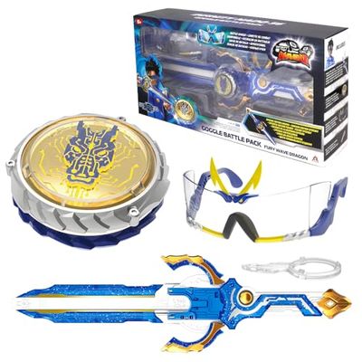 Infinity Nado Trottola per Ragazzi Giocattoli in Metallo, Trottole Lanciatore di Battaglia da 5 6 7 8 9 10 11 12 Anni, Goggle Battle Pack