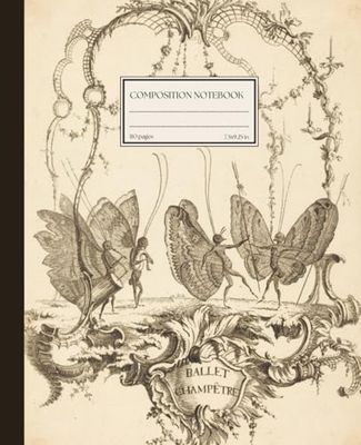 Composition Notebook: Dark Academia Aesthetic with Vintage Fairy Design | Journal for Home, Work, School | 110 pages