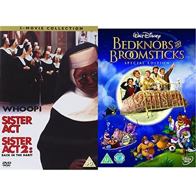 Sister Act 1/Sister Act 2 [DVD] & Bedknobs and Broomsticks DVD Special editions