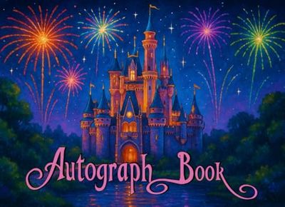 Autograph Book: Keepsake Signature Castle Book for Kids Magical Adventures | Signatures and Photos of Theme Park Adventures, Favorite Characters, ... | Gift for Birthdays, Theme Parks and Friends