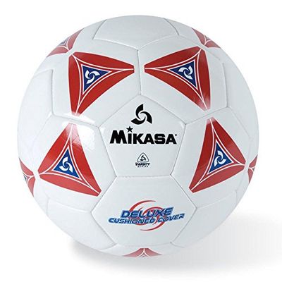 MIKASA Serious bola de futebol (vermelho/branco, tamanho 5)