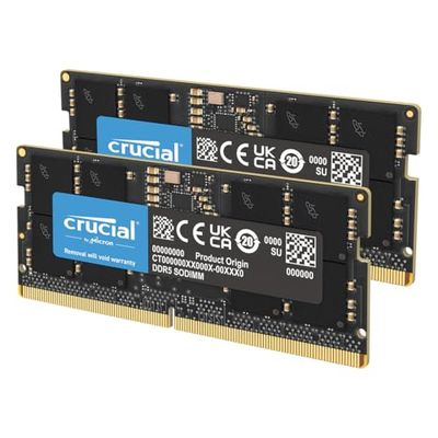 Crucial RAM DDR5 64Go Kit (2x32Go) 4800MHz SODIMM, Mémoire pour Ordinateur Portable, Mini PC, Memoire Haute Performance, CL40 - CT2K32G48C40S5